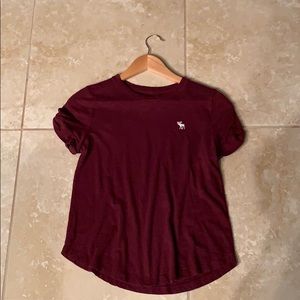 Burgundy Abercrombie tee